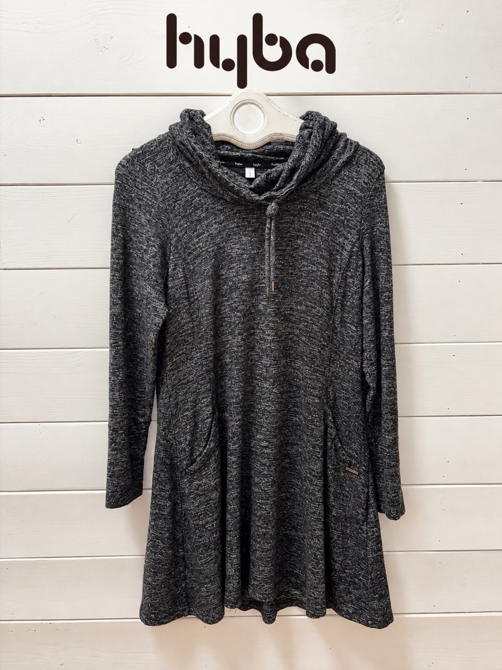 HYBA Heather Grey Tunic Dress – Size L